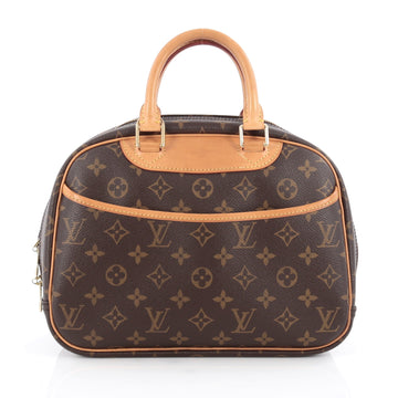 Louis Vuitton Trouville Handbag Monogram Canvas Brown