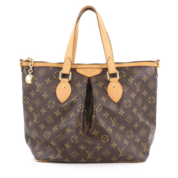 Louis Vuitton Palermo Handbag Monogram Canvas PM Brown