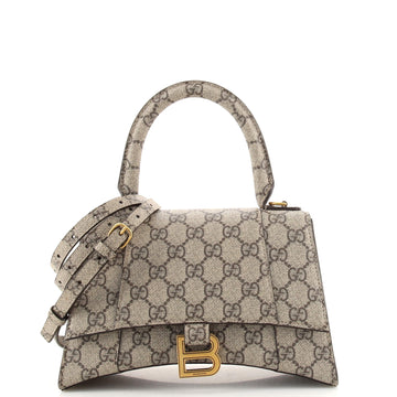 Gucci x Balenciaga The Hacker Project Hourglass Top Handle Bag GG Coated Canvas Small