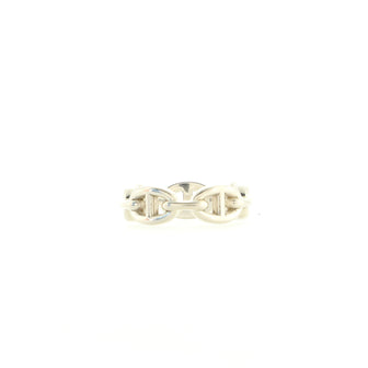 Hermes Chaine d'Ancre Enchainee Ring Sterling Silver Small