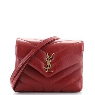 Saint Laurent LouLou Shoulder Bag Matelasse Chevron Leather Toy