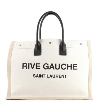 Saint Laurent Rive Gauche Shopper Tote Canvas Large
