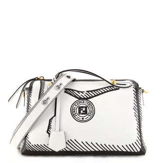 Fendi By The Way Satchel Joshua Vides Printed Leather Small