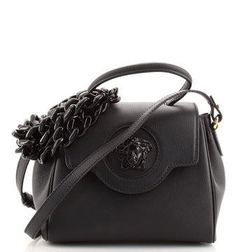 Versace La Medusa Top Handle Bag Leather Small