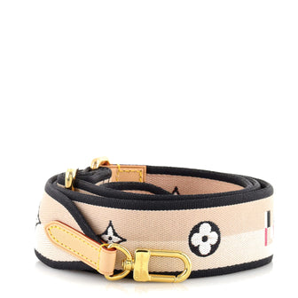 Louis Vuitton Logo Shoulder Strap Jacquard Wide