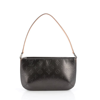 Louis Vuitton Mat Fowler Handbag Monogram Vernis Gray