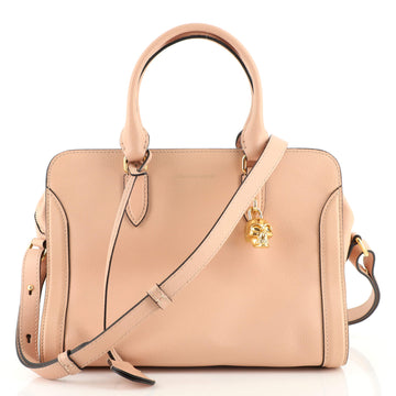 Alexander McQueen Padlock Zip Around Tote Leather Small