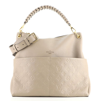 Louis Vuitton Maida Handbag Monogram Empreinte Leather Neutral