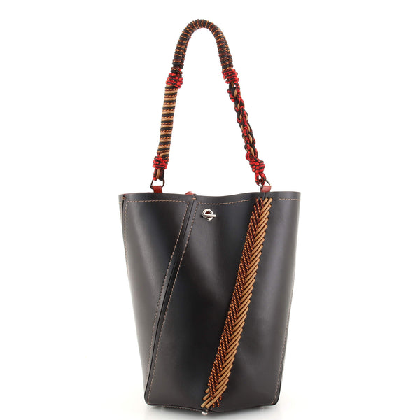 Proenza Schouler Hex Bucket Bag Leather with Bungee Crochet Detail