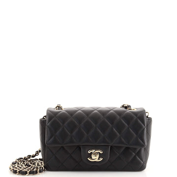 Chanel Classic Single Flap Bag Quilted Lambskin Mini