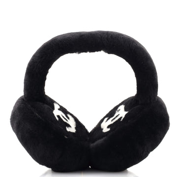Chanel CC Earmuffs Shearling