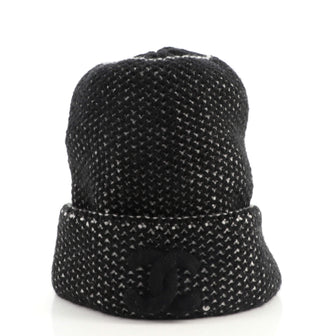 Chanel CC Patch Beanie Cashmere