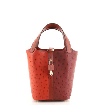 Hermes Picotin Lock Bag Ostrich PM