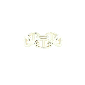 Hermes Chaine d'Ancre Enchainee Ring Sterling Silver Small