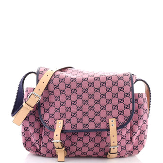 Gucci Diaper Flap Bag GG Canvas