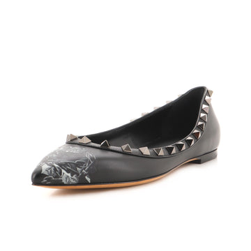 Valentino Women's Rockstud Ballerina Flats Leather