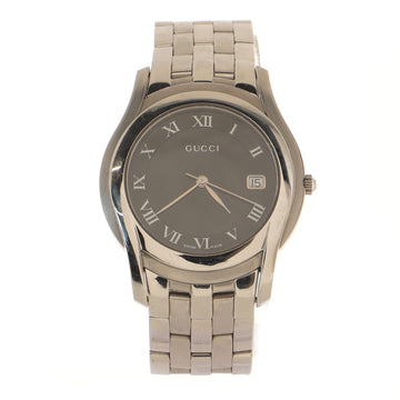 Gucci 5500 Date Quartz Watch Stainless Steel 35