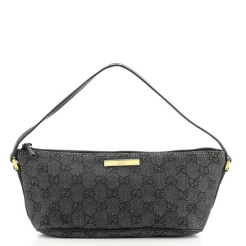 Gucci Vintage Boat Pochette GG Canvas Small