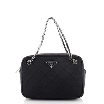 Prada Camera Bag Quilted Tessuto Small