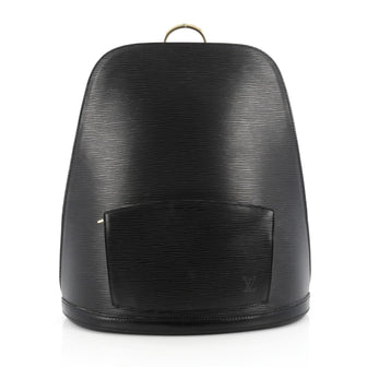Louis Vuitton Gobelins Handbag Epi Leather Black