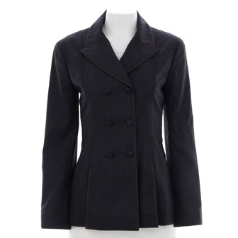Chanel Women's Vintage Double Breasted Jacket Wool
