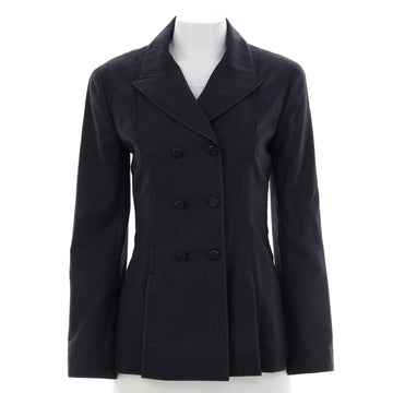 Chanel Women's Vintage Double Breasted Jacket Wool