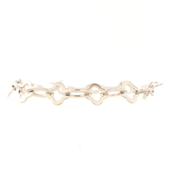 Van Cleef & Arpels Byzantine Alhambra Chain Link Bracelet 18K White Gold