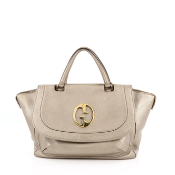Gucci 1973 Top Handle Bag Leather Medium