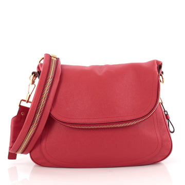 Tom Ford Jennifer Shoulder Bag Leather Large Red