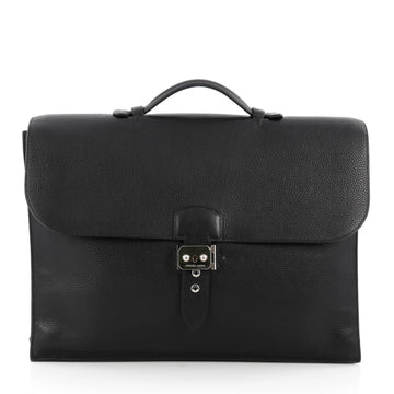 Hermes Sac a Depeche Handbag Togo 38 Black