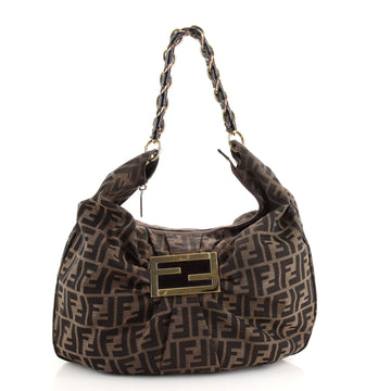 Fendi Mia Hobo Zucca Canvas Large