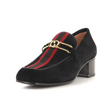 Gucci Women's Lubbock Web Loafers Suede