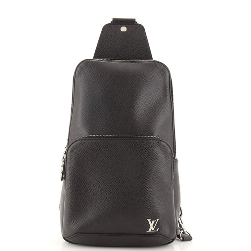 Louis Vuitton  Avenue Sling Taiga Leather Backpack Black Louis Vuitton Taiga Avenue Sling Bag NM Black 1907228  main image 4