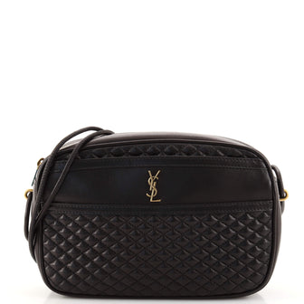 Saint Laurent Victoire Camera Bag Quilted Leather
