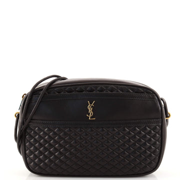 Saint Laurent Victoire Camera Bag Quilted Leather