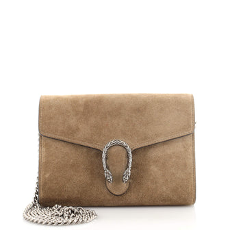Gucci Dionysus Chain Wallet Suede Small