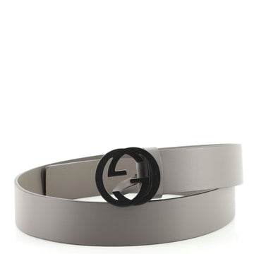 Gucci Interlocking G Belt Leather Wide