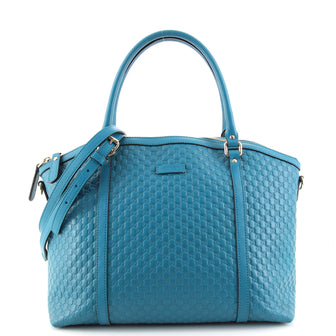Gucci Britt Convertible Dome Satchel (Outlet) Microguccissima Leather Medium