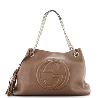 Gucci Soho Chain Strap Shoulder Bag Leather Medium