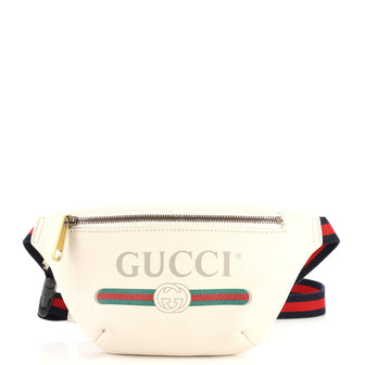Gucci Logo Belt Bag Printed Leather Small