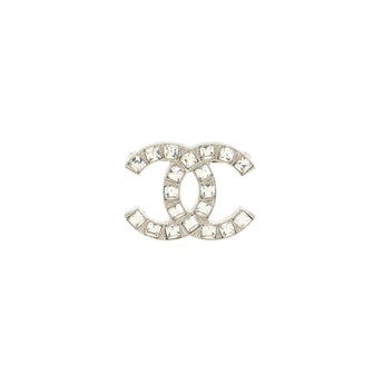 Chanel CC Brooch Metal with Crystals
