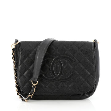 Chanel Timeless CC Chain Flap Bag Quilted Caviar Medium black