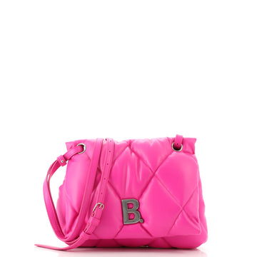 Balenciaga Touch Shoulder Bag Quilted Puffy Leather Medium
