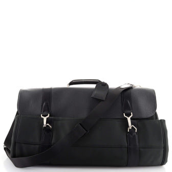 Louis Vuitton Garment Carrier Bag Nylon with Taiga Leather Two Hangers