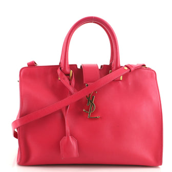 Saint Laurent Monogram Cabas Leather Small