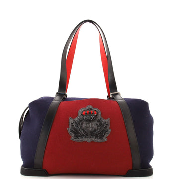 Christian Louboutin Bagdamon Boston Duffle Bag Felt Large
