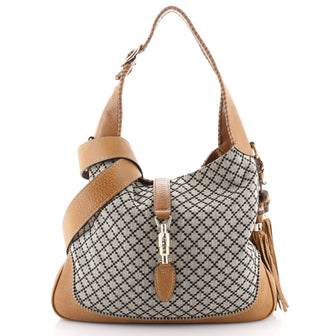 Gucci New Jackie Bag Diamante Canvas Medium