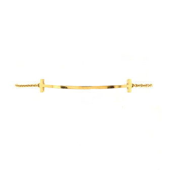 Tiffany & Co. T Smile Chain Bracelet 18K Yellow Gold Medium