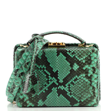 Mark Cross Grace Box Bag Python Small