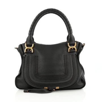 Chloe Marcie Satchel Leather Medium black